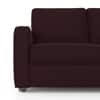Apollo Compact High Back 2 Seater  Fabric Sofa In Deep Plum Velvet Colour