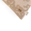 Damask Embroidery Stone Cotton Knitted Pillow Cover 12X20 Inches
