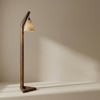 Charles Beige Jute Floor Lamp with Beige Jute Base