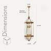 Vanessa Brass and Glass Pendant Light