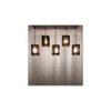 Ventus 5 Series Brown Solid Wood Cluster Hanging Light