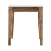 Metalsmith Solid Wood Side Table in White Finish