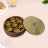 Metalsmith Wooden Storage Box with Lid Brown Finish Organizer