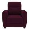 Alvaro Velvet 1 Seater Sofa Red wine Color