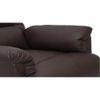 Wave Leatherette One Seater Manual Recliner in Brown Colour