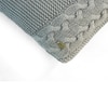 Archer Opal Grey Knitted Cushion Cover  16X16 Inches