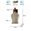 Devansh Solid Wood Electric Wall Light in Brown Colour with Multi Shade Count of 1 Light