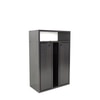 Ren Engineered Wood Bedside Table in Wenge Finish