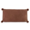 Jersey Chunky Knit Rust Decorative Cushion Cover 12 x 20 Inches