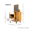 Hexa Red Engineered Wood Dressing Table in Frosty White and Giant Wood Colour