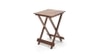 Latt Folding Table-Stool Tall Teak Finish