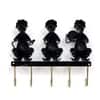 Metal Handpainted Musician Key Holder with 5 Hooks