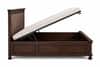 Planetarium Solid Wood King Size Bed in Walnut