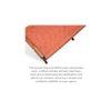Natwest Sheesham Wood Relaxing Maachi Chair in Orange Canning