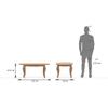 Taahira Coffee Table Natural Teak Finish