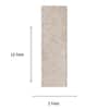 Neulooms Handloom Knotted Reversible Flatweave Runner Rug Wheat or Ivory 2x12