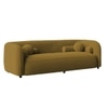 Zenol Boucle Fabrict 3 Seater Sofa In Yellow