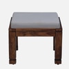 Sheesham Wood Coffee Table Set in Provincial Teak Finish With Cushioned Stools