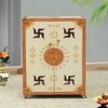 D'Dass Big Wooden Temple For Pooja Cabinet In Home and Office With Door