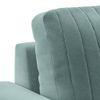 Granada Luxe 3 Seater Fabric Sofa in Dusty Turquoise Velvet Colour