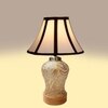 Devansh Multicolored Cotton  Shade  Lamp With  Wood & Mosaic Base For Decoration /Office/Home/Gifting/Study For Office/Home/Gifting -(12X12X16) Inches -