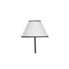 Rowan White & Black Cotton Shade With Iron Floor Lamp