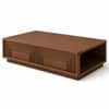 Weston Sheesham Wood Twin Arch Coffee Table in Walnut Finish