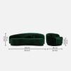 Tarron Fabric Sofa (Green)