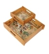 Royal Heritage Tray Set – Taj & Peacocks (Set of 2)
