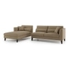 Lewis Sectional Sofa (Colour : Dune, Cushion : Soft, Seater : Left Aligned 3 Seater + Left Aligned Chaise)