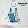 Swingzy Premium Hanging Swing Chair for Kids and Adults Sky Blue