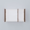 3 Doors Modular Wall Mounted Kitchen Cabinet With Adjustable Shelf In Highland Pine Finish