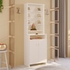 Bluewud Shubh Engineered Wood Prayerut In White Finish