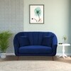 Nilo Velvet 2 Seater Sofa in Navy Blue Colour