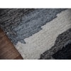 Rhett Dark Gray Abstract Hand-Tufted Viscose 8X5 Feet Carpet