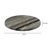 NikkisPride Elegant Marble Serving & Décor Platter Snowflake Brass  inlay