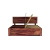 Esra Sheesham Wood King Size Bed Box Storage Provincial Teak Finish (72 x 78 inches)