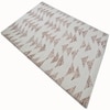 Native Arrowhead Geometric Area Rug Cream Rust 61 x 88