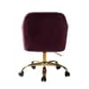 Doe Buck Louise Modern Purple Velvet Office Chair
