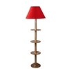 Devansh Shelf Wooden Floor Lamp