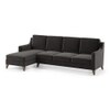 Abbey Sectional Sofa (Colour : Pebble Grey, Cushion : Soft, Seater : Left Aligned 3 Seater + Left Aligned Chaise)