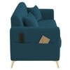 Daraco Velvet 2 Seater Sofa in T blue Color