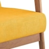 Brooks Lounge Chair in Mustard Yellow Colour