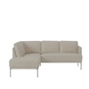 Modernelegance Wood Right Aligned 3-Seater With Upholstery Non Storage Sofa In Grey Colour