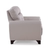 Radiance 1 Seater Leather Sole in Light Grey Colour