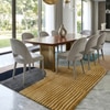 Presto Blue Geometric Hand Tufted Wool Carpet 4X6 Feet