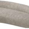 Luxelounge Wood 2-Seater + Ottoman With Upholstery Non Storage Sofas In Grey Colour