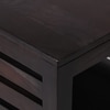 Russell Solid Wood Bedside Table in Mahagony Finish