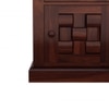 Woodway Solid Wood Bedside Table in Teak Finish
