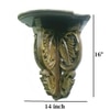 Brown Color Hand Carved Wall Shelf Wall Decor